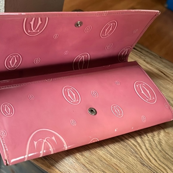 Authentic Cartier Pink Patent Wallet - Picture 6 of 16